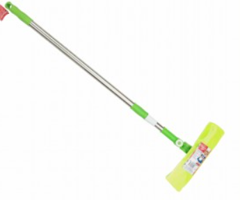 Окномойка (ручка+насадка+скребок) микрофибра 25*7см, ручка телеск.105см
