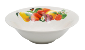 Тарелка глубокая Миска 600мл  "Фруктовый микс"