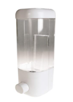 Диспенсер для жидкого мыла 550мл пластик белый