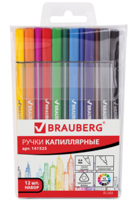 Набор капиллярных ручек  12 шт
