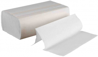 Полотенце бумажное Z-сложение 1слой 200л Папирус 25г/м 1/15