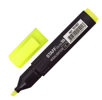 Текстовыделитель STAFF College желтый линия 1-4 мм