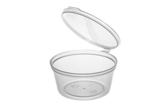 Соусник одноразовый прозрачный 30мл с крышкой 1/80