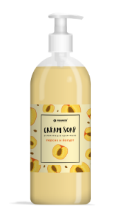Мыло-крем Персик и Йогурт 1,0л pro-brite