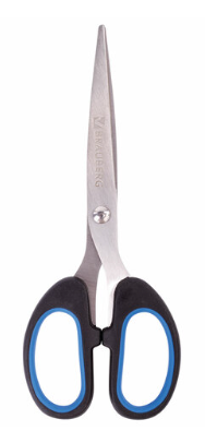 Ножницы BRAUBERG "Office", 160 мм, прорезиненные ручки