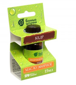 Масло эфирное 15мл Кедр Банные штучки