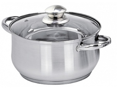 Кастрюля нержавеющая сталь 2,5л Greta ТМ Appetite