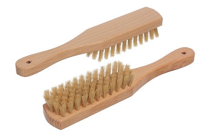 Щетка для одежды и обуви универсальная с ручкой 21 см дерево натуральная щетина