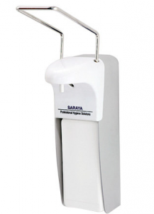 Дозатор локтевой для мыла и антисептика с еврофлаконом 1 л ABS-пластик