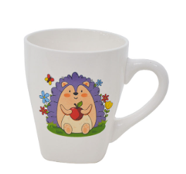 Кружка фарфоровая 230мл Ежик 1/48