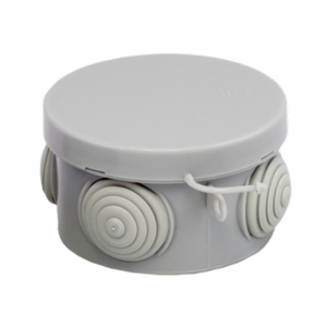 Коробка распред. 65*40 мм. ОУ гремовводас крышкой IP54