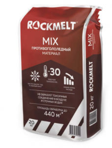 Антигололед Rockmelt Mix быстрого действия 20 кг