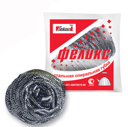 Мочалка металическая "Феликс"  D-80