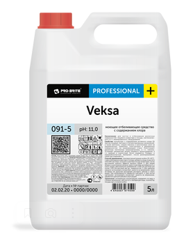 Средство Моющее отбеливающее с содержанием хлора Универсальное Veksa 5л pro-brite
