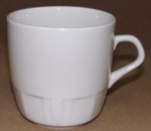 Кружка фарфоровая 250мл белая с/р гр Б