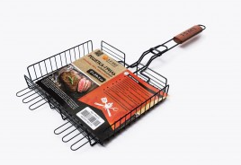 Решетка гриль глубокая антиприг. 31*24*5см/дл.65см