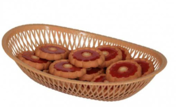 Сухарница овальная малая пластик