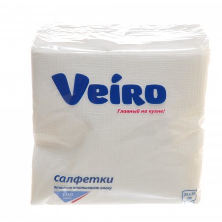 Салфетки бумажные 24*24 100шт Виеро