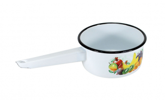 Ковш эмалированный 1л с рисунком