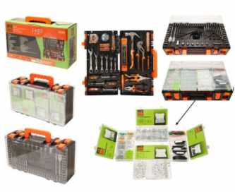 Набор инструментов ISMA 1400 предметов, в кейсе