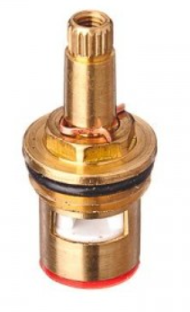 Кран-букса 1/2 керамич. 20 шлиц, шток 8х7 мм 90грд