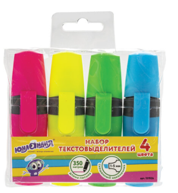 Текстовыделитель набор 4 шт.