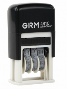 Датер-мини месяц цифрами, оттиск 20х3,8 мм синий