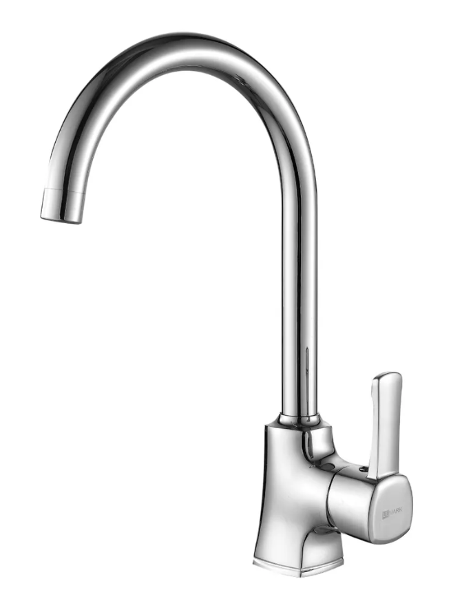 Смеситель для кухни с поворотным изливом, гибкая подводка 50см (Lemark, LM0505C)