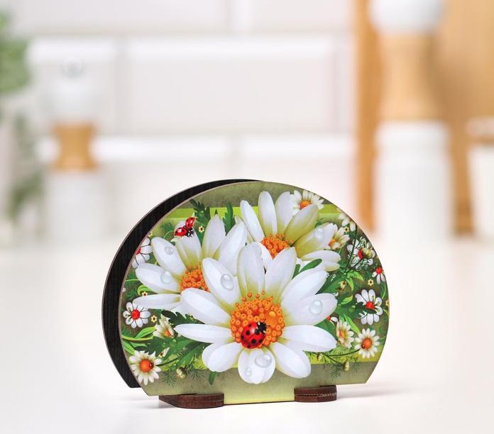 Салфетница Букашка в ромашке 13*10*5 см