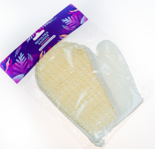 Мочалка из сизаля, варежка