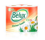 Полотенце бумажное Белюкс 2 слоя 2 рулона (12,5м) белые 1/12