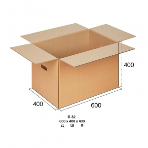 Короб картонный 600*400*400мм с ручками П-32 10шт