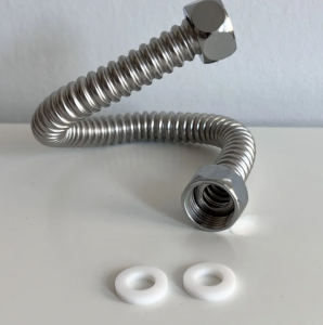 Подводка гибкая для воды 1/2", 10 метров г/г Из нержавеющей стали