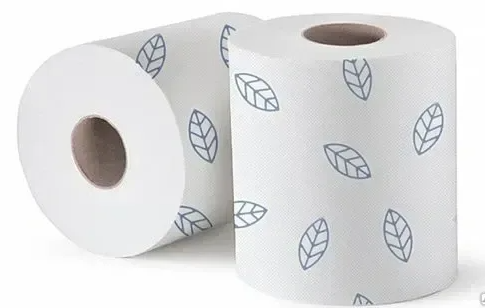 Полотенце бумажное 2сл 150м. аналог тиснение листик 1/6