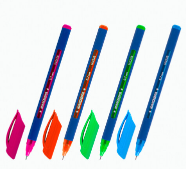 Ручка шариковая синяя масляная 0,35 мм ЮНЛАНДИЯ