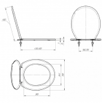 Сиденье для унитаза пластик