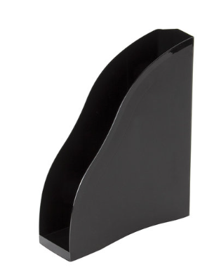 Лоток вертикальный для бумаг BRAUBERG (260х85х315 мм), черный