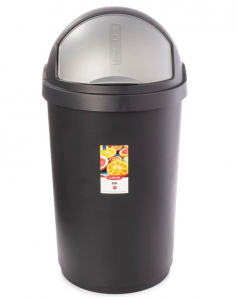 Ведро пластмассовое для мусора 50л с поворотной крышкой CURVER