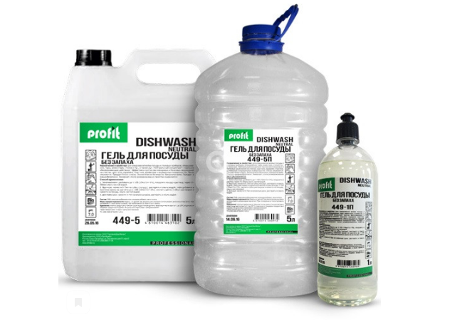 Средство для мытья посуды 5л PROFIT DISHWASH без запаха ПЭТ pro-brite 1/4