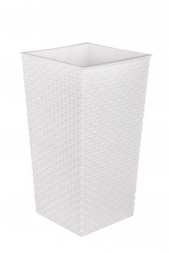 Кашпо напольное "Ротанг" 8л/15л со вставкой