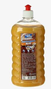 Мыло жидкое 1л хозяйственное Clean Room