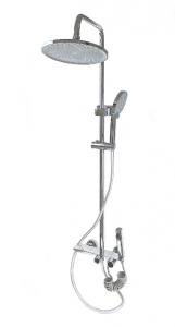 Душевая система SANTREK AQUA-1265 PRESTIGE шар. d-28 с верхним душем, смесителем, гигиен. лейк