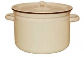 Кастрюля эмалированная 7л без рисунка