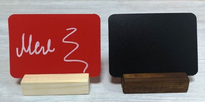 Держатель для ценников деревянный 50мм, 75мм, 105мм