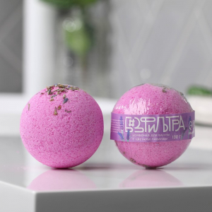 Бомбочка для ванны с лепестками лаванды 130 г
