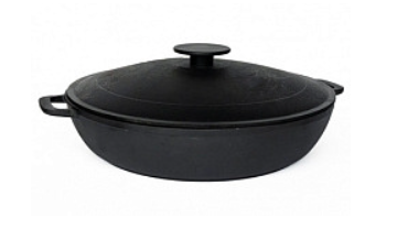 Жаровня чугун 36см с крышкой ТМ Гардарика