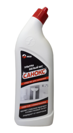 Средство чистящее Санокс-WC гель 750мл  Ультра белый утенок/12шт