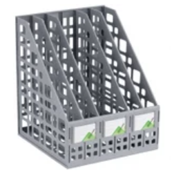 Лоток вертикальный для бумаг 5 отделений серый