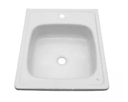 Мойка стальная эмалированная 0,5*0,6 с кронштейнами