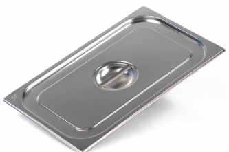 Гастроемкость из нержавеющей стали 530х325х40 с крышкой Luxstahl